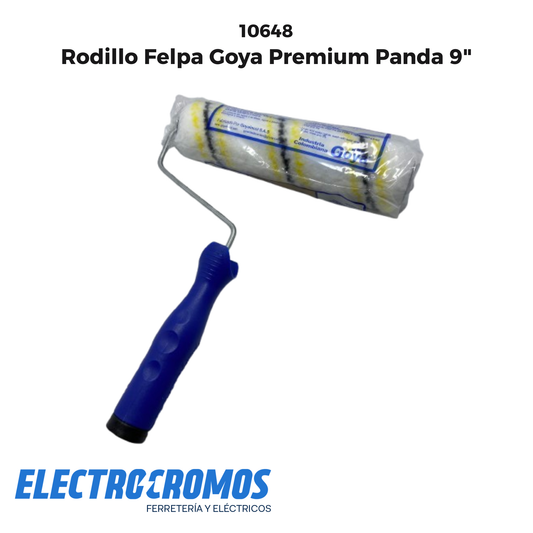 Rodillo Felpa Goya Premium Panda 9"