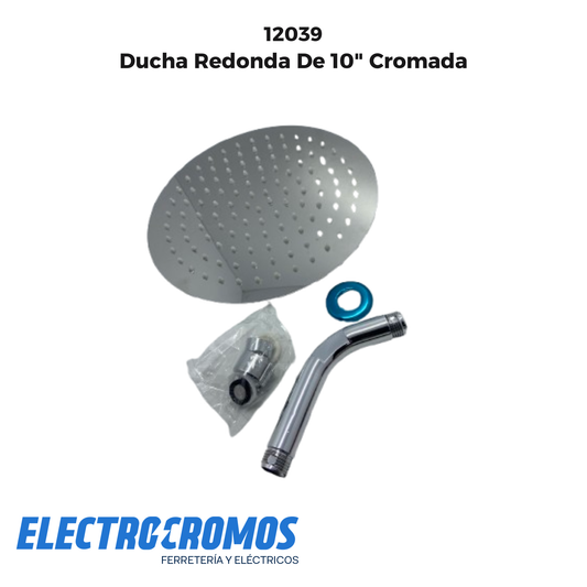 Ducha Redonda De 10" Cromada