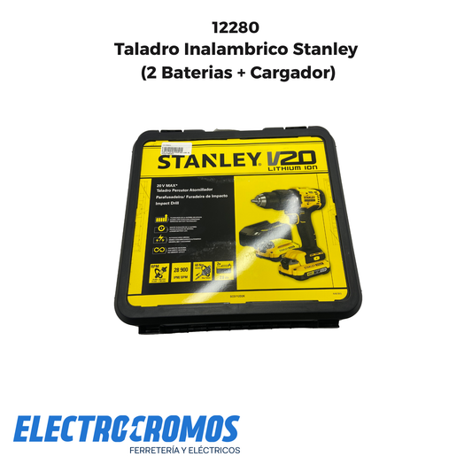 Taladro Inalambrico Stanley (2 Baterias + Cargador)