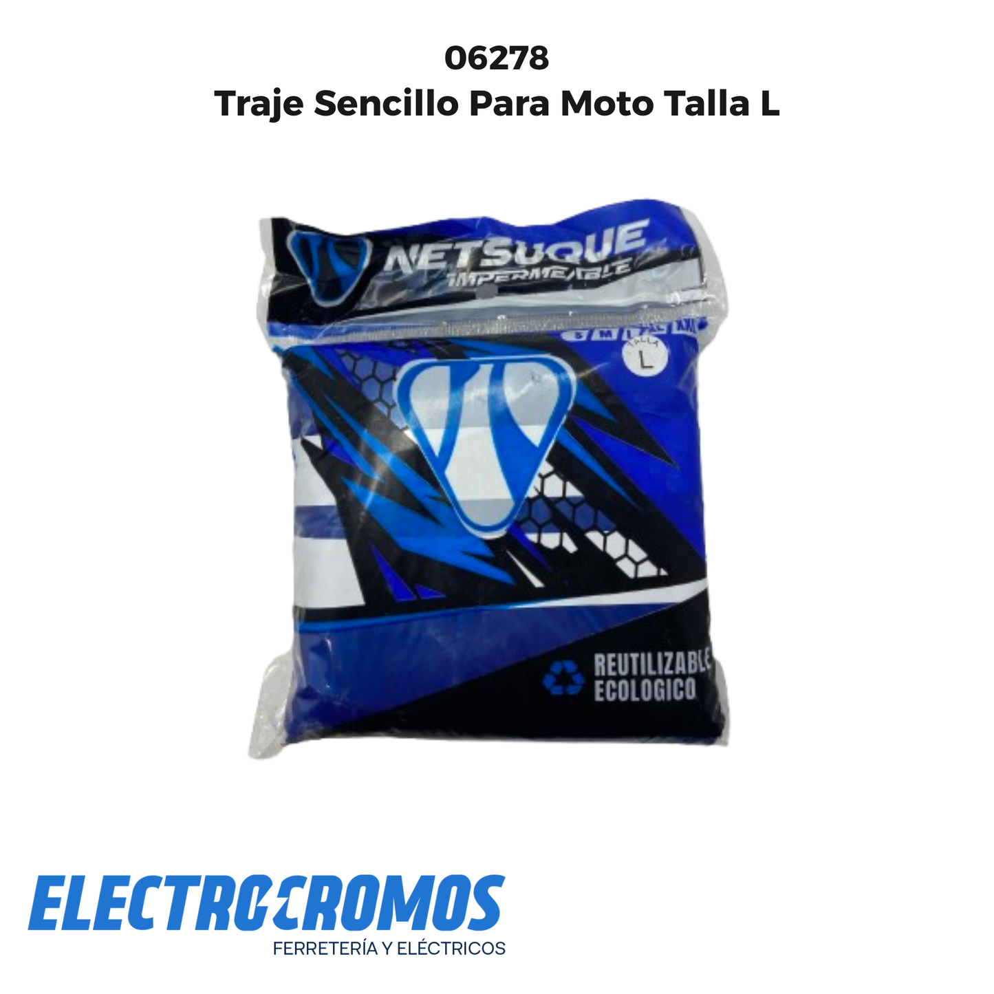 Traje Sencillo Para Moto Talla L