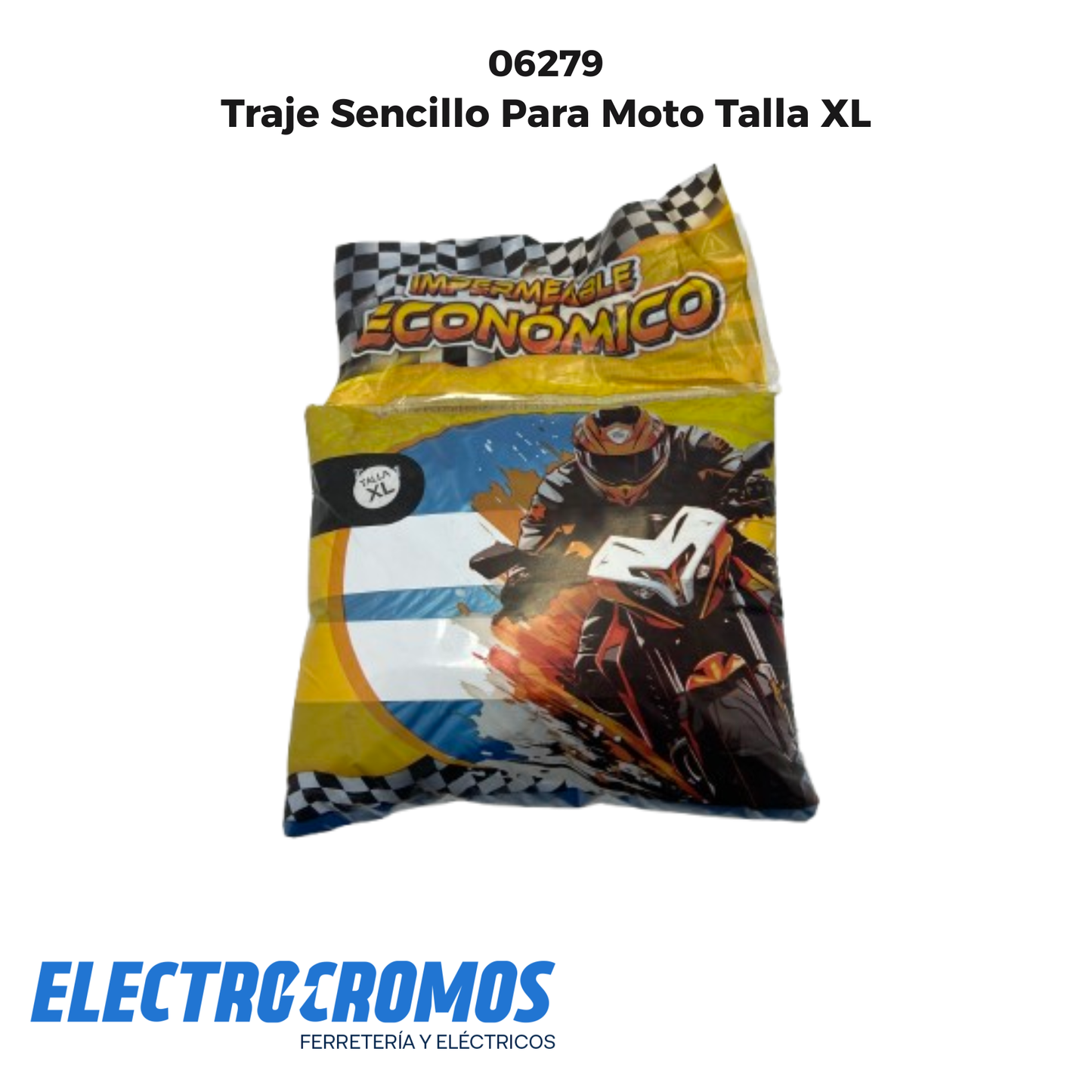 Traje Sencillo Para Moto Talla XL