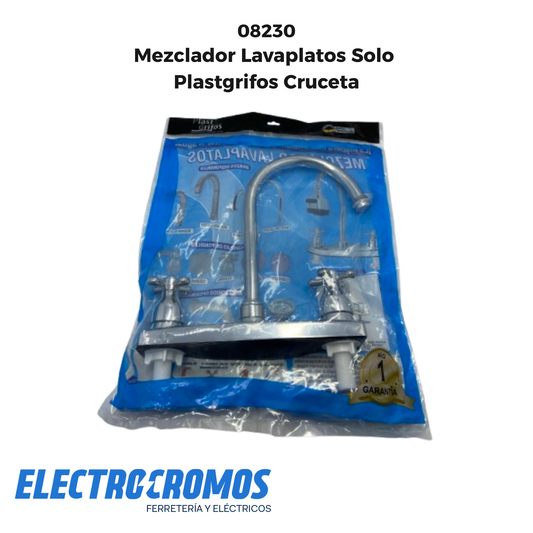 Mezclador Lavaplatos Solo Plastgrifos Cruceta