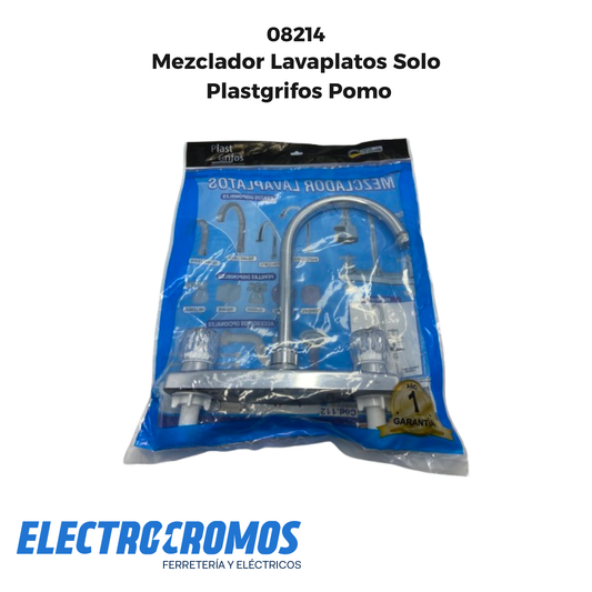 Mezclador Lavaplatos Solo Plastgrifos Pomo