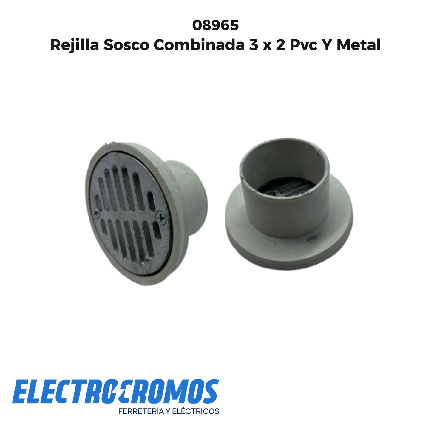 Rejilla Sosco Combinada 3 x 2 Pvc Y Metal