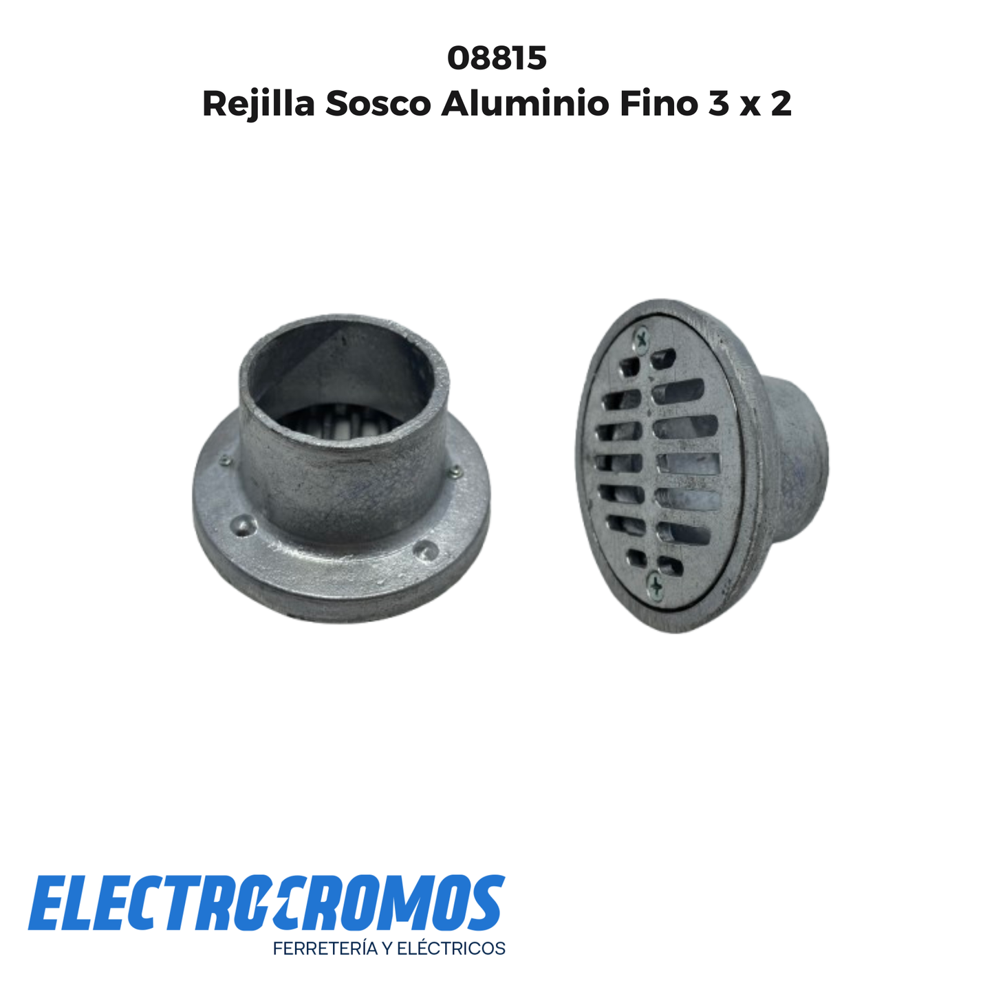 Rejilla Sosco Aluminio Fino 3 x 2