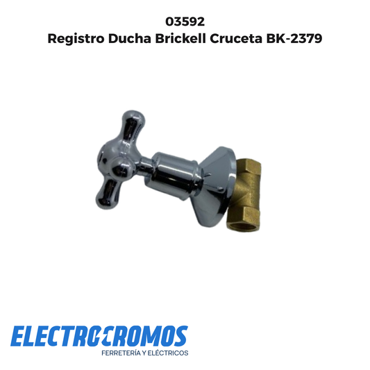 Registro Ducha Brickell Cruceta BK-2379