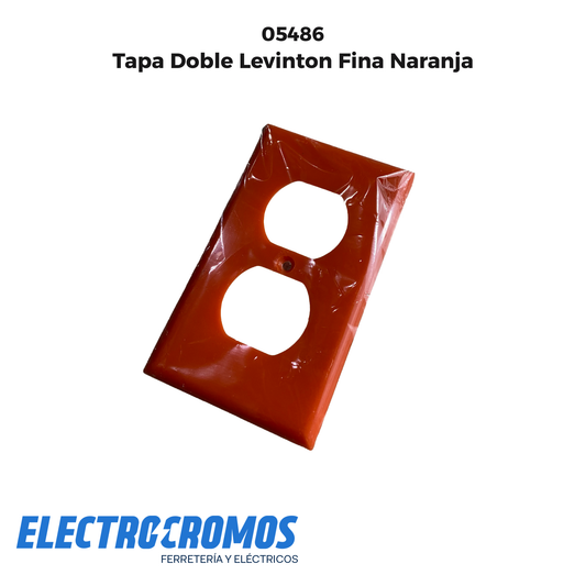Tapa Doble Levinton Fina Naranja