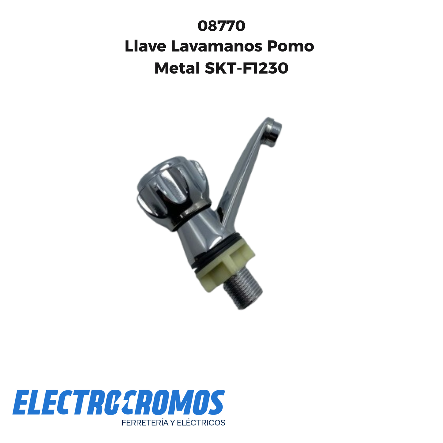 Llave Lavamanos Pomo Metal SKT-F1230