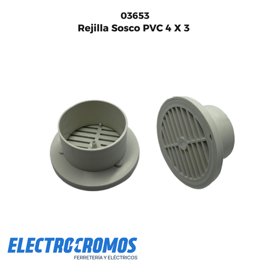 Rejilla Sosco PVC 4 X 3