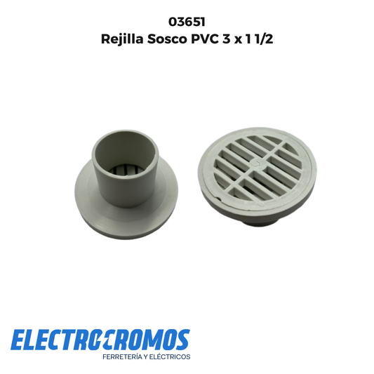 Rejilla Sosco PVC 3 x 1 1/2