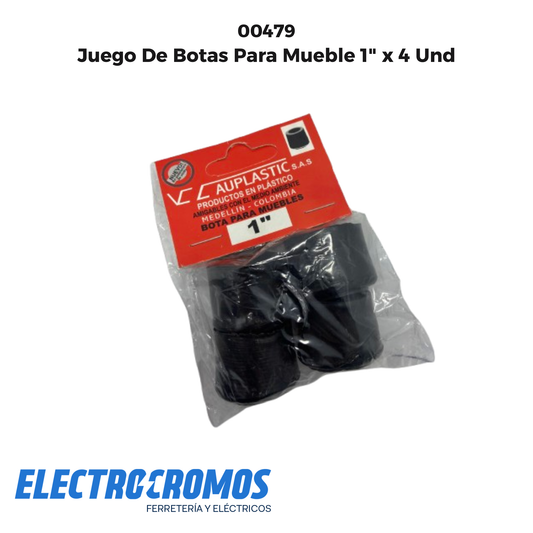 Juego De Botas Para Mueble 1" x 4 Und