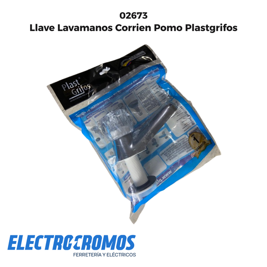 Llave Lavamanos Corrien Pomo Plastgrifos