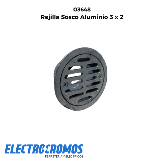 Rejilla Sosco Aluminio 3 x 2