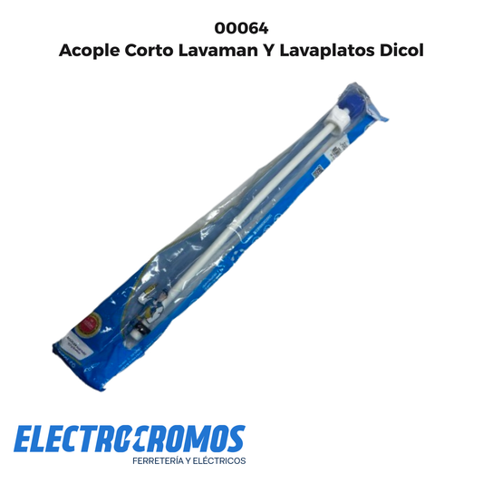 Acople Corto Lavaman Y Lavaplatos Dicol