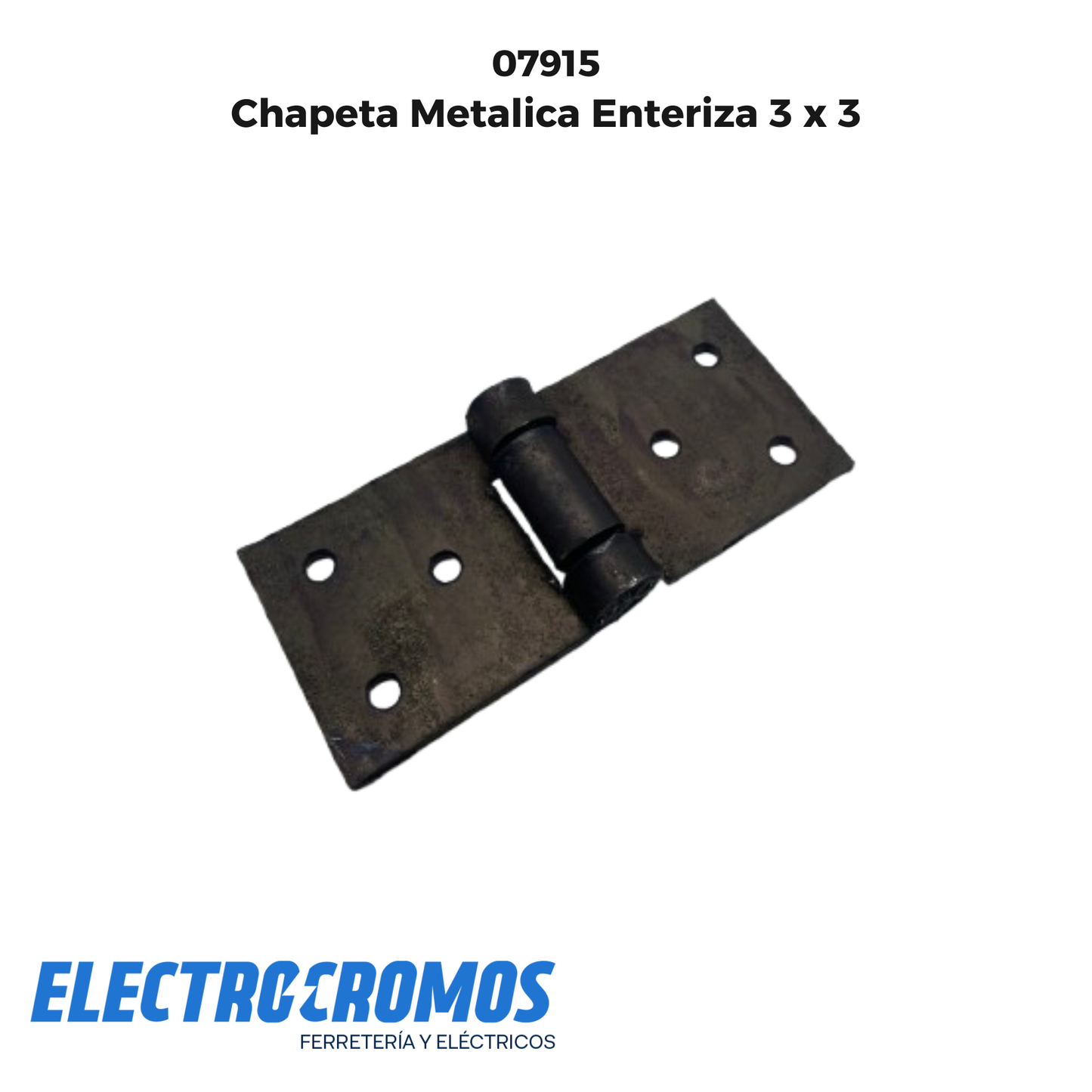 Chapeta Metalica Enteriza 3 x 3
