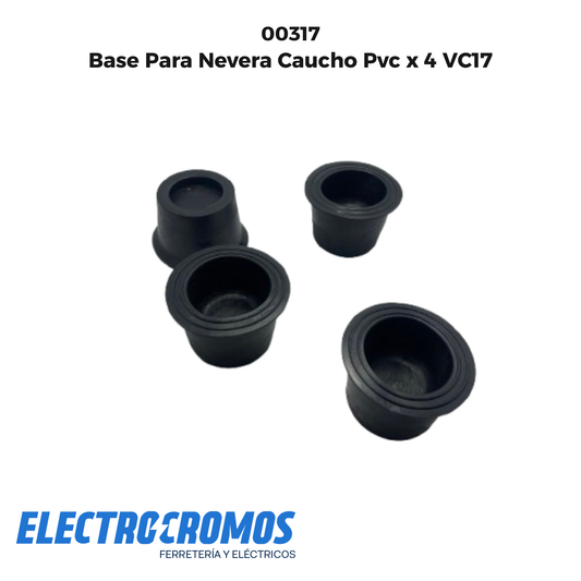 Base Para Nevera Caucho Pvc x 4 VC17