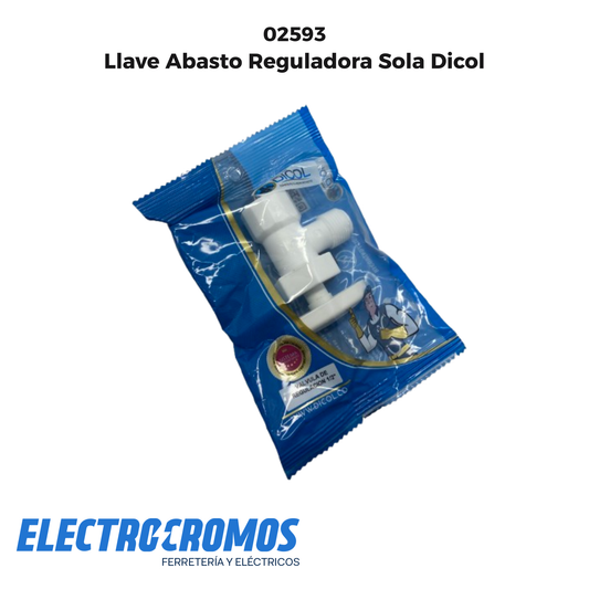 Llave Abasto Reguladora Sola Dicol