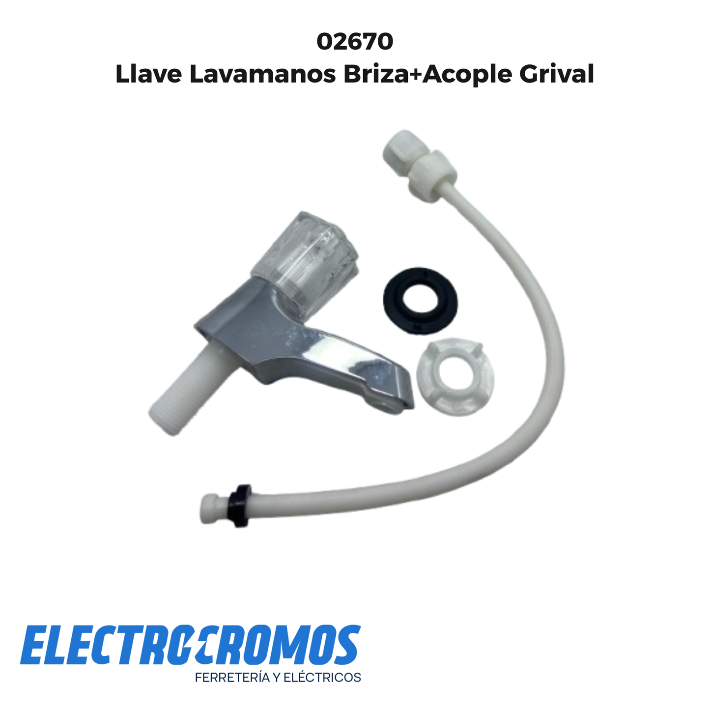 Llave Lavamanos Briza+Acople Grival