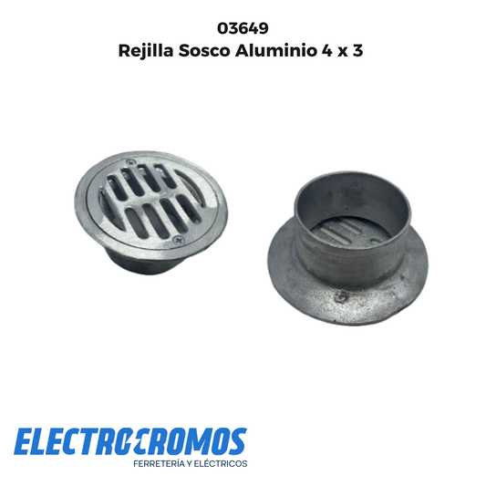 Rejilla Sosco Aluminio 4 x 3