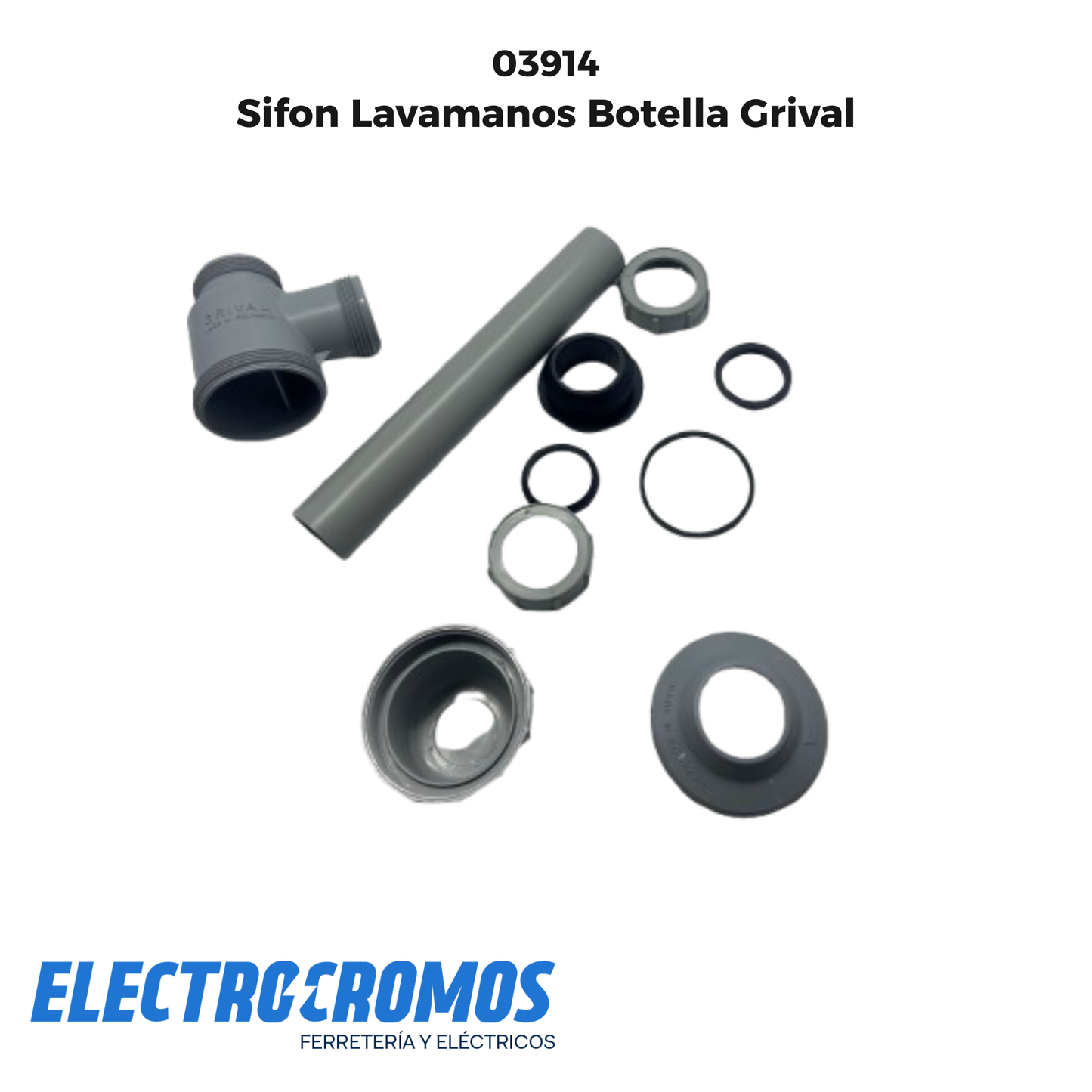 Sifon Lavamanos Botella Grival