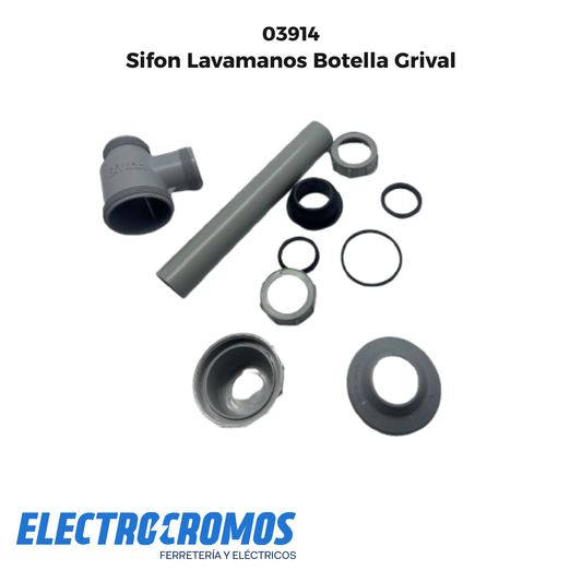 Sifon Lavamanos Botella Grival