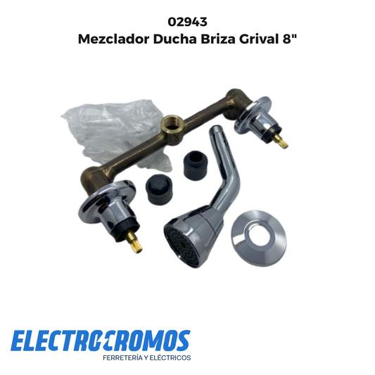 Mezclador Ducha Briza Grival 8"
