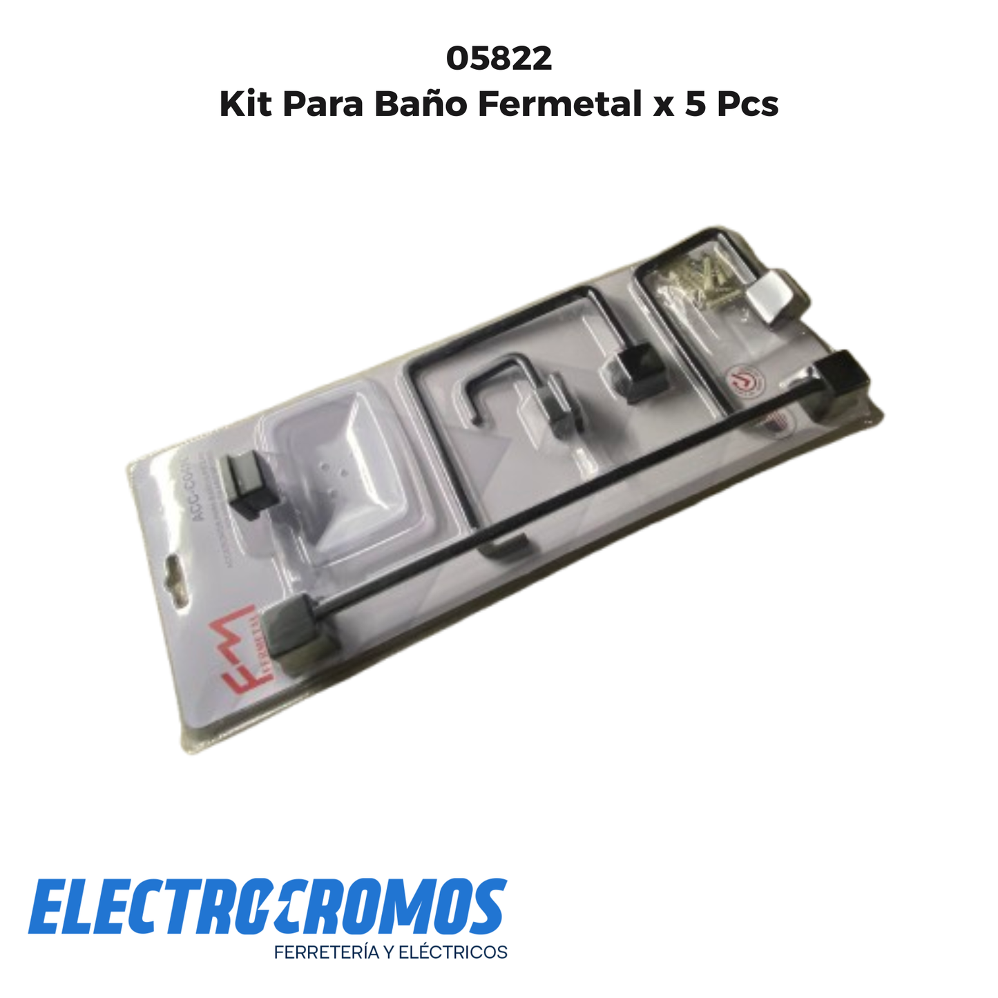 Kit Para Baño Fermetal x 5 Pcs