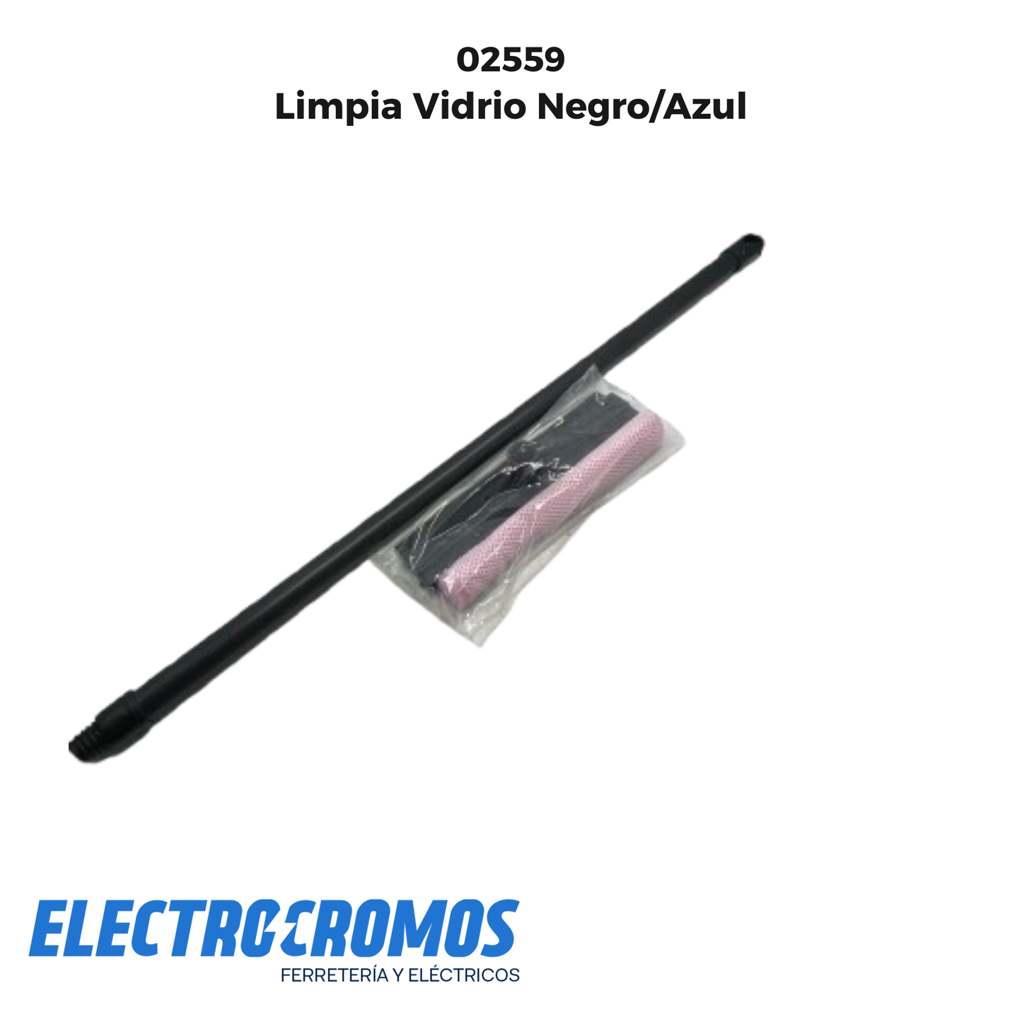 Limpia Vidrio Negro/Azul