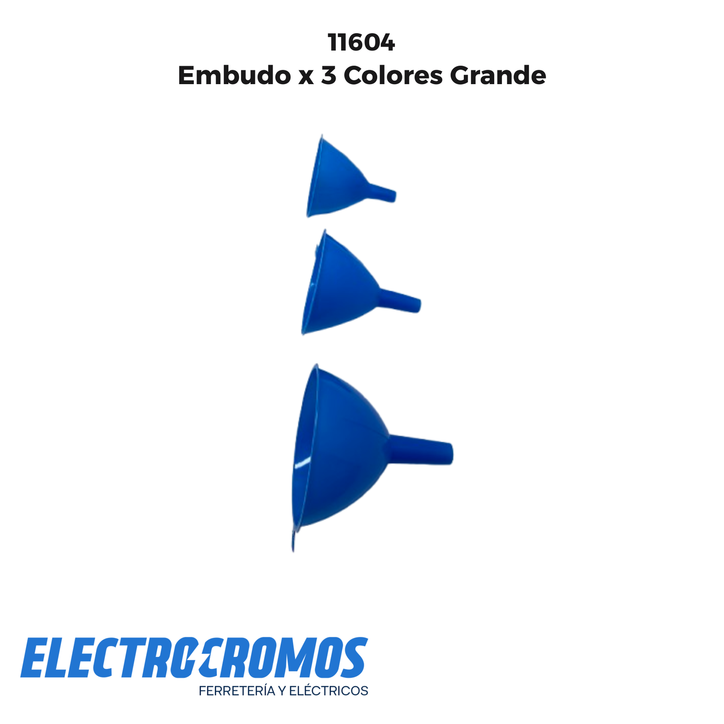 Embudo x 3 Colores Grande