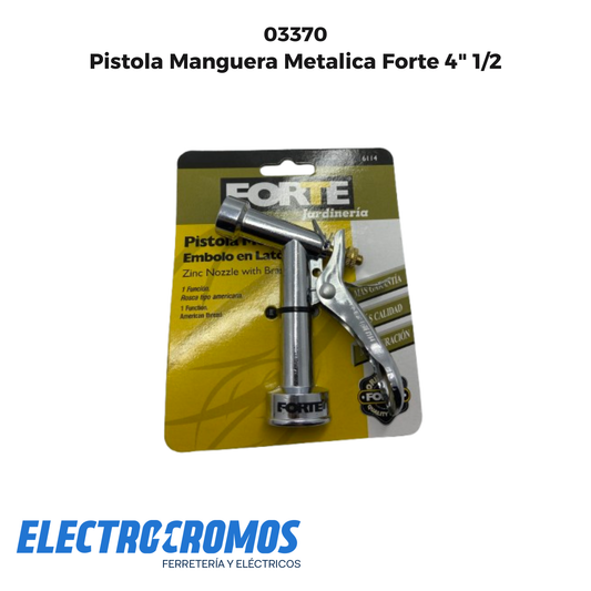 Pistola Manguera Metalica Forte 4" 1/2