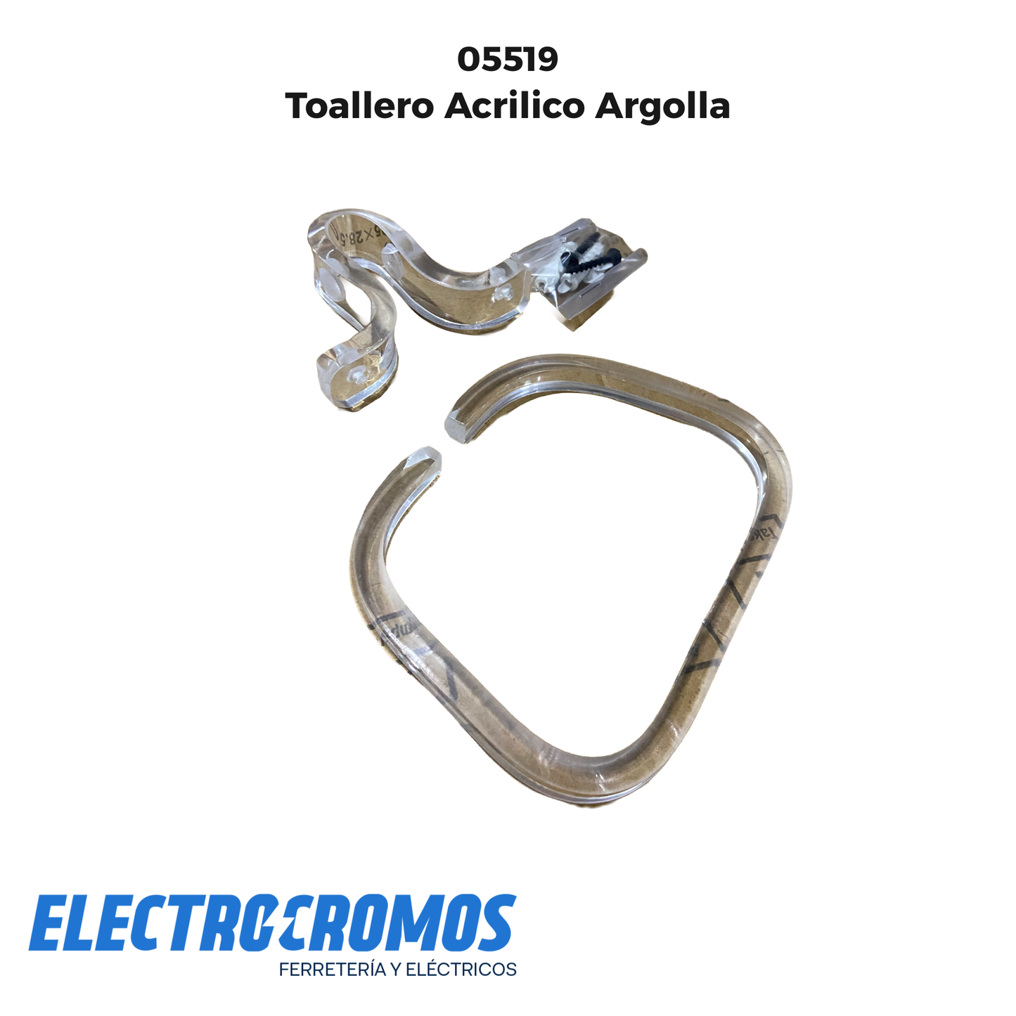 Toallero Acrilico Argolla