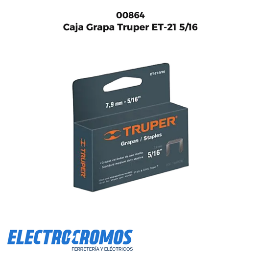 Caja Grapa Truper ET-21 5/16 17971