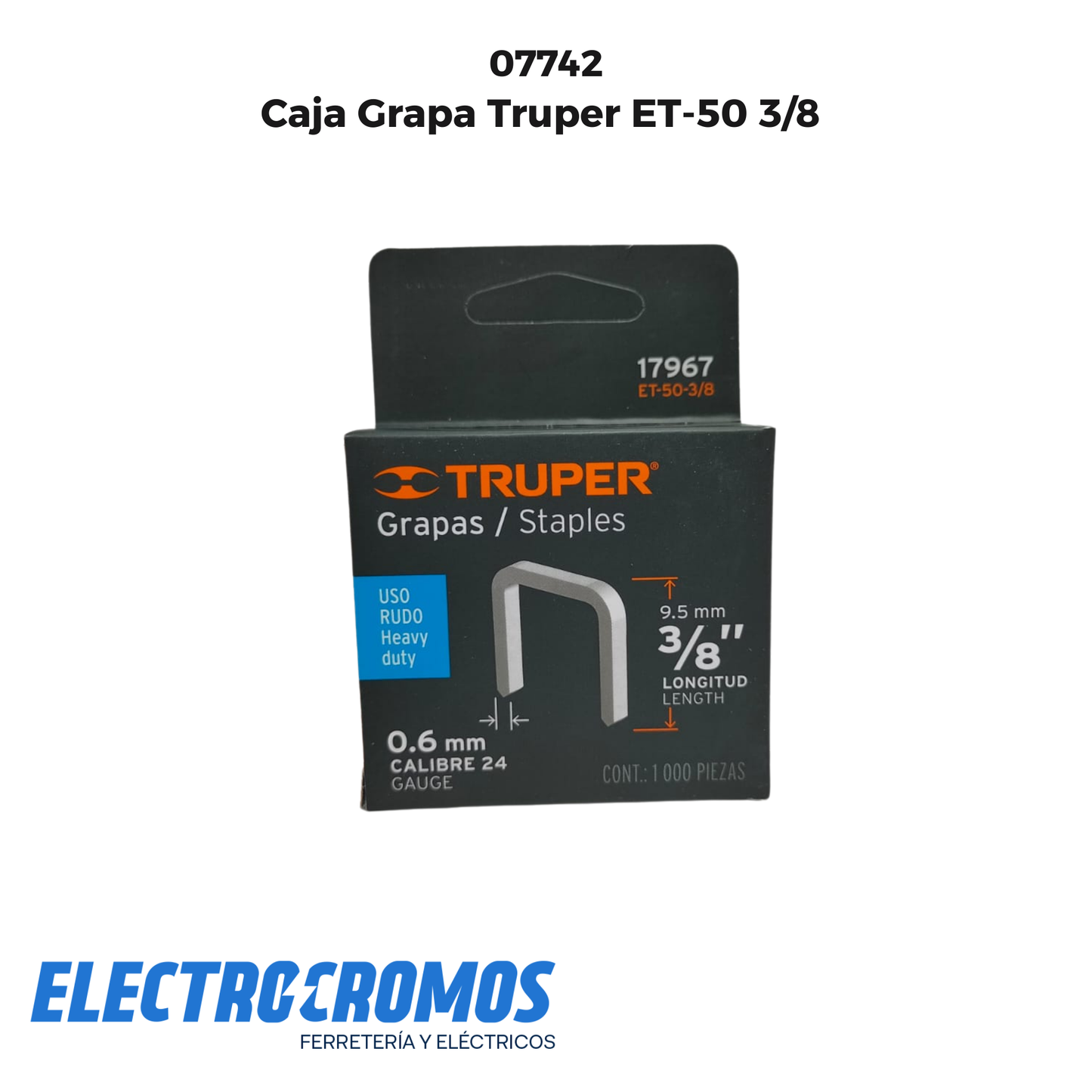 Caja Grapa Truper ET-50 3/8
