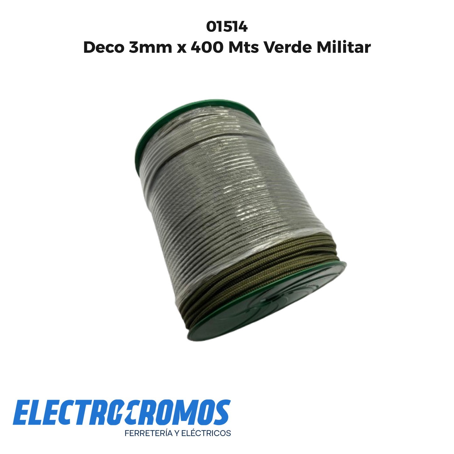 Deco 3mm x 400 Mts Verde Militar