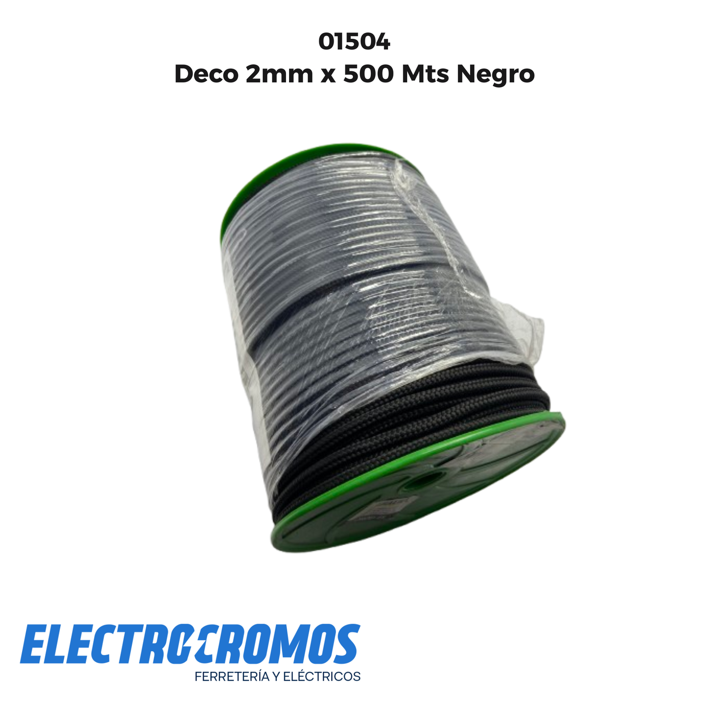 Deco 2mm x500 Mts Negro