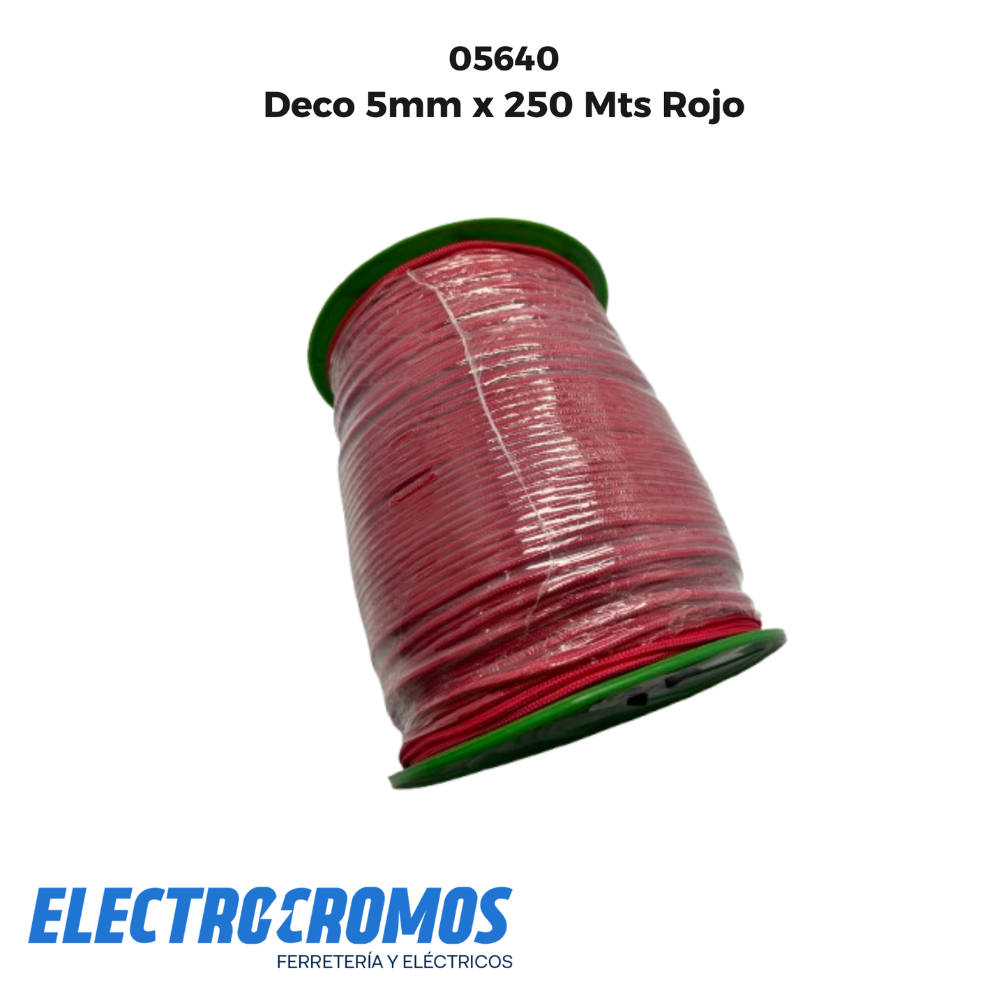 Deco 5mm x 250 Mts Rojo