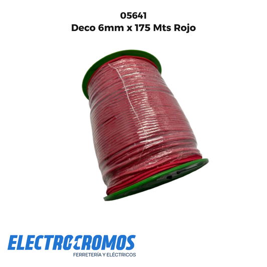 Deco 6mm x 175 Mts Rojo