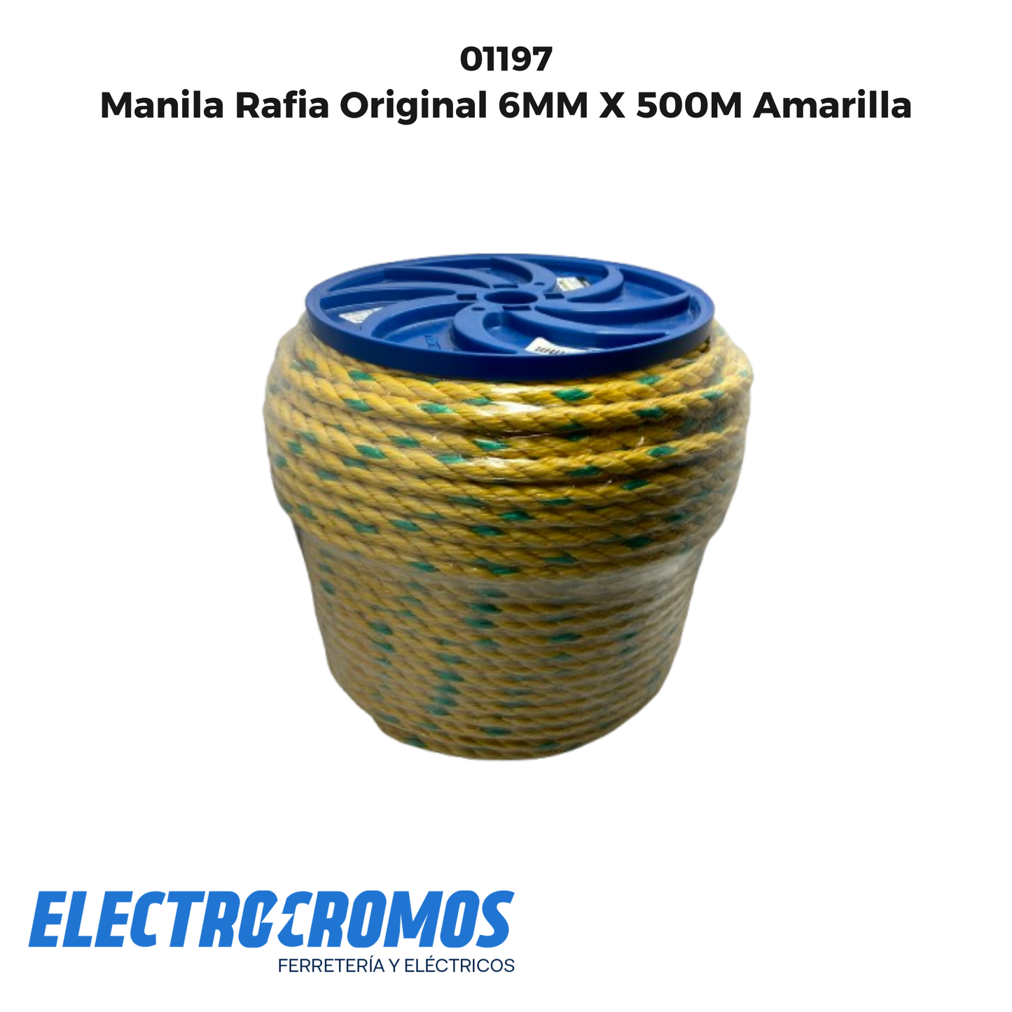 Manila Rafia Original 6MM X 500M Amarilla