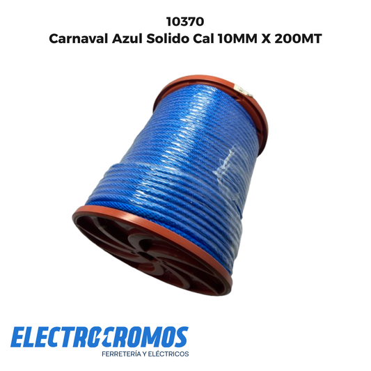 Carnaval Azul Solido Cal 10MM X 200MT