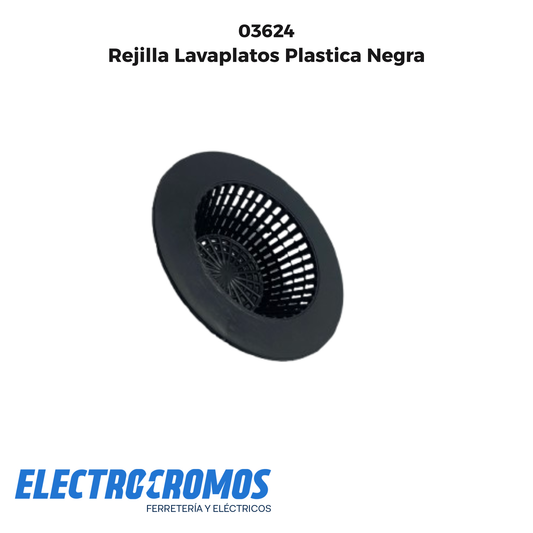 Rejilla Lavaplatos Plastica Negra