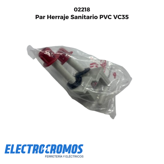 Par Herraje Sanitario PVC VC35