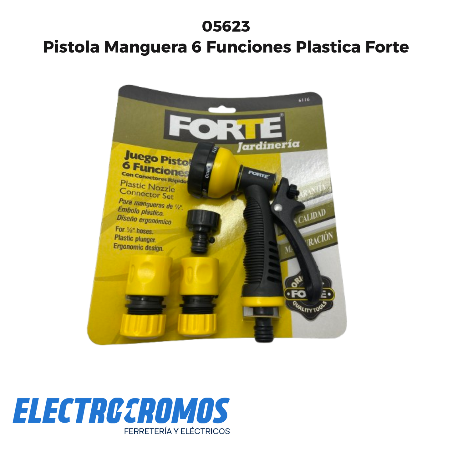 Pistola Manguera 6 Funciones Plastica Forte