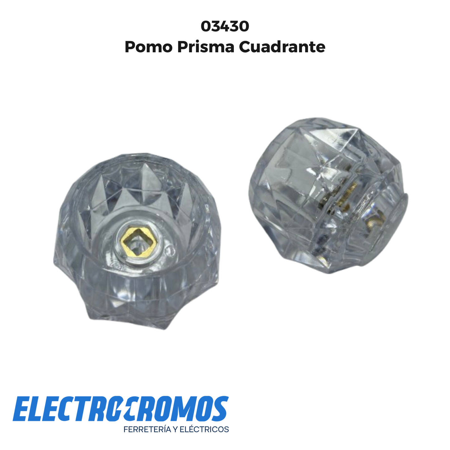 Pomo Prisma Cuadrante