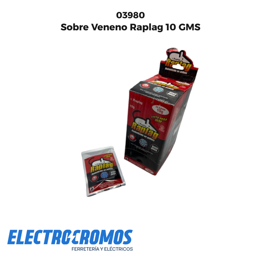 Sobre Veneno Raplag 10 GMS