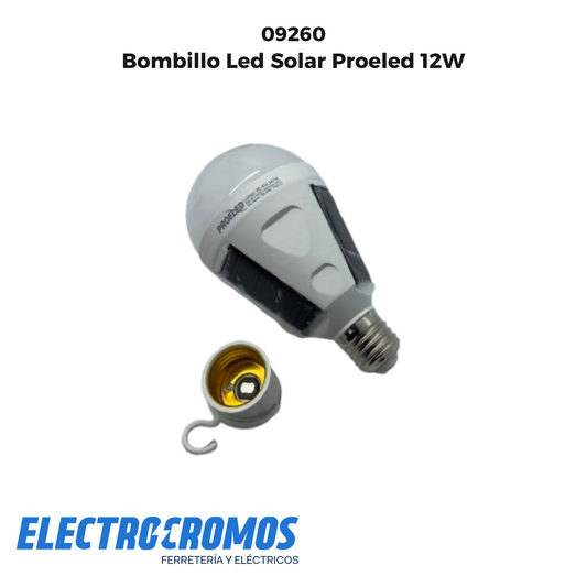 Bombillo Led Solar Proeled 12W