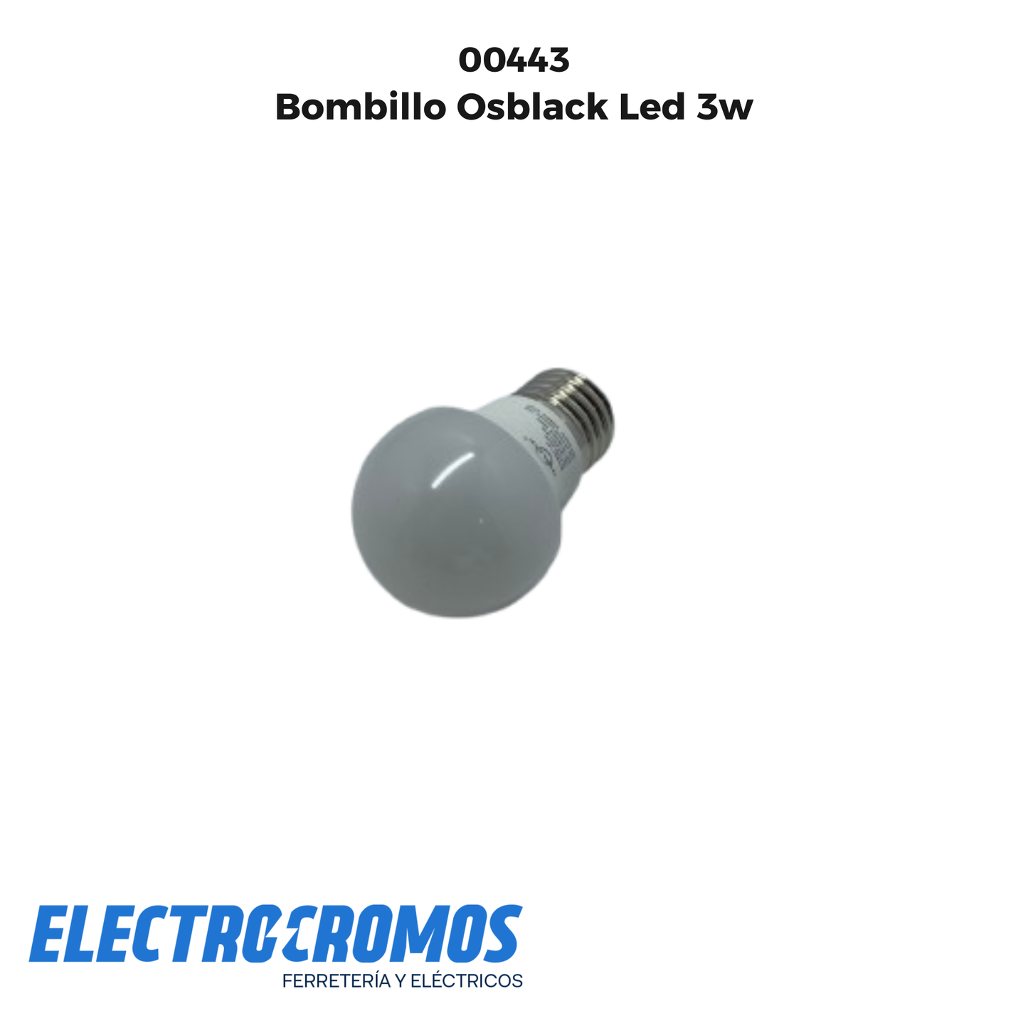 Bombillo Osblack Led 3w CRD-A03W