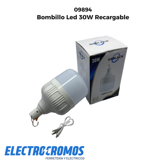 Bombillo Led 30W Recargable