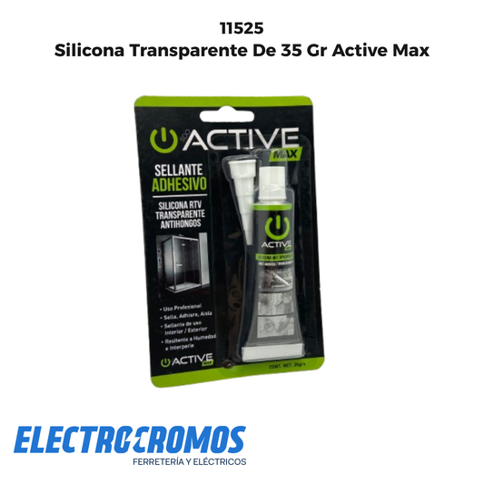Silicona Transparente De 35 Gr Active Max