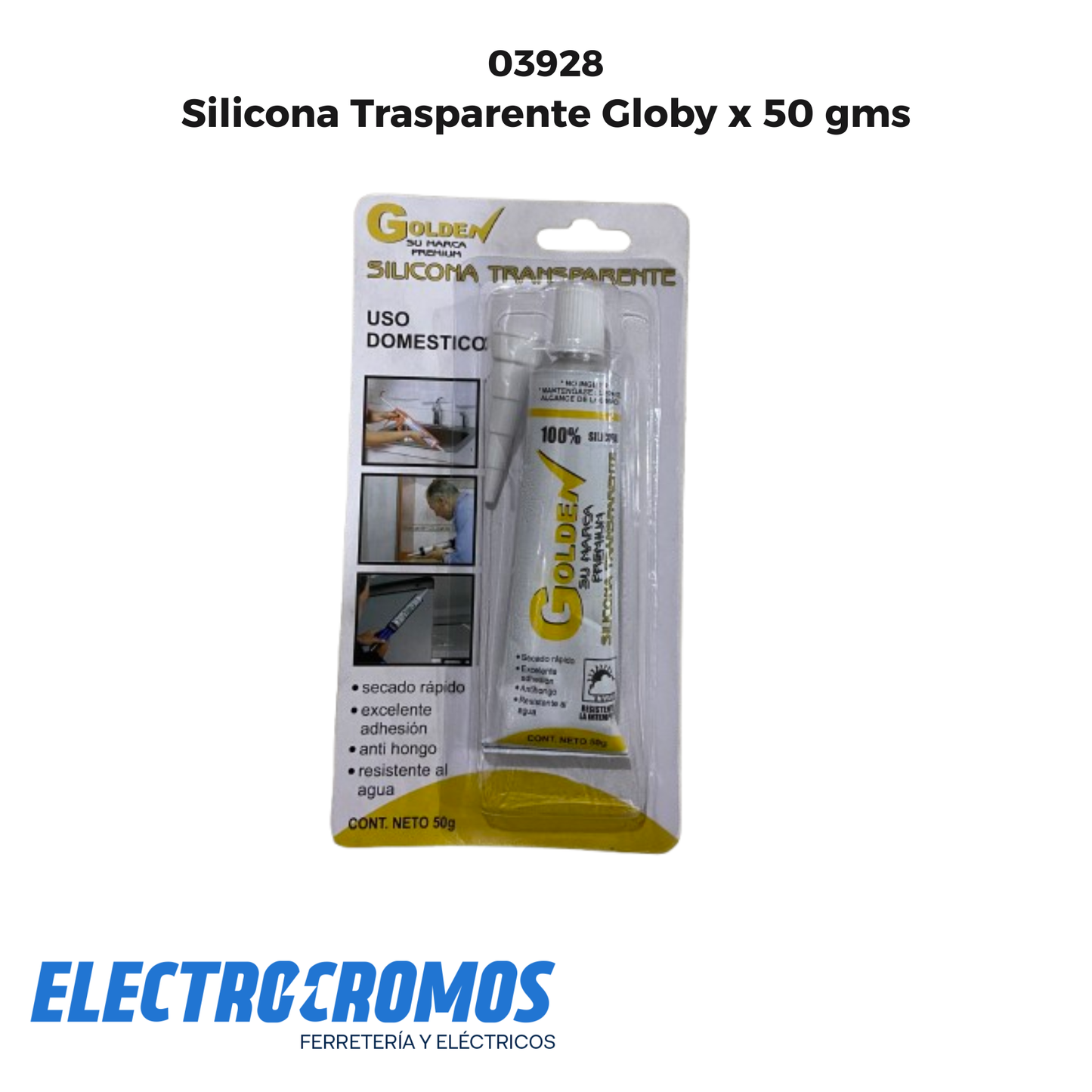 Silicona Trasparente Globy x 50 gms