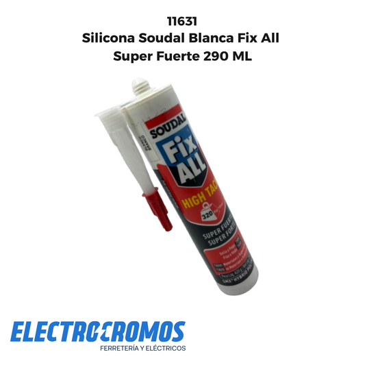 Silicona Soudal Blanca Fix All Super Fuerte 290 ML